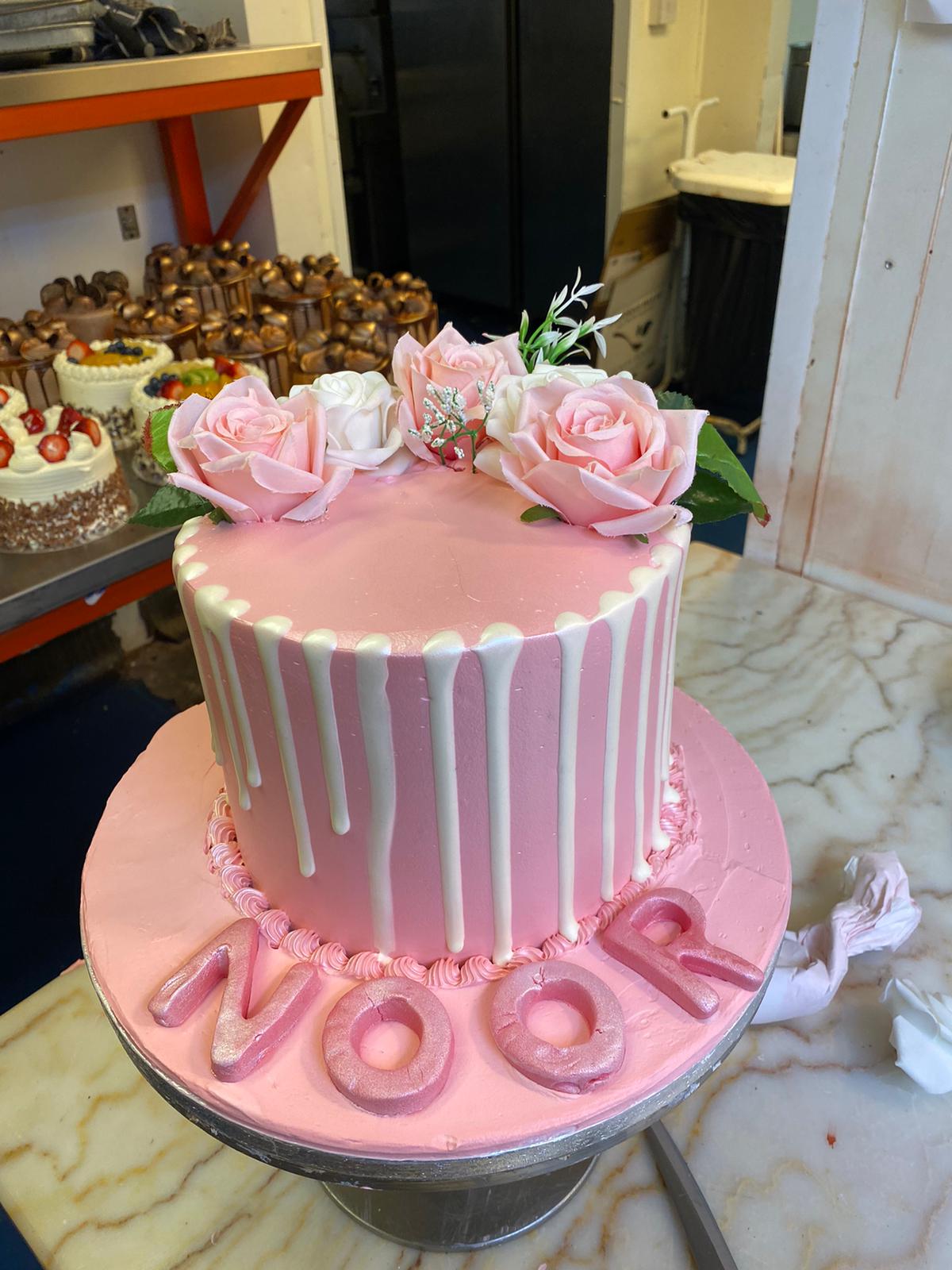 Pink Vanilla cake