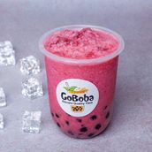 Raspberry Boba Tea