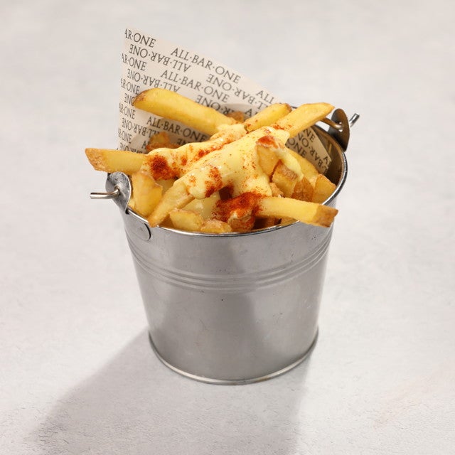 FRIES WITH SMOKED PAPRIKA AND SAFFRON AIOLI (V)