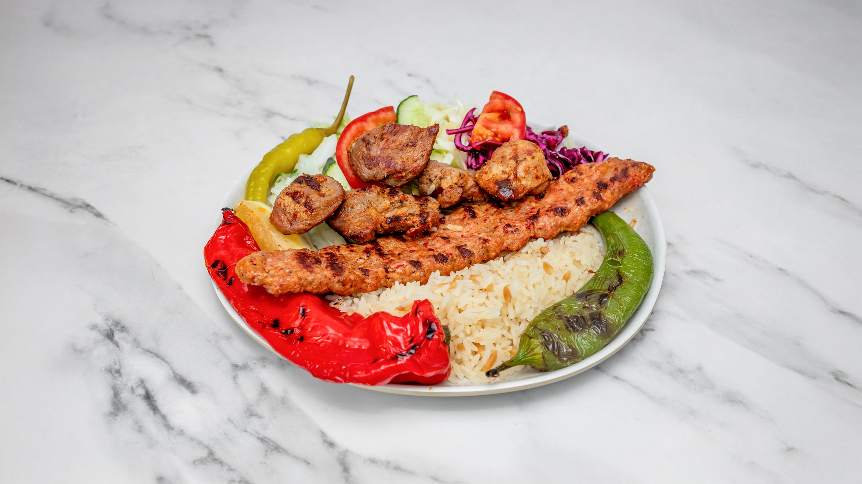 Lamb Shish and Lamb Kofte