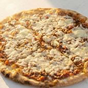 Meat with halloumi cheese