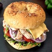 Smoked Chicken Bagel