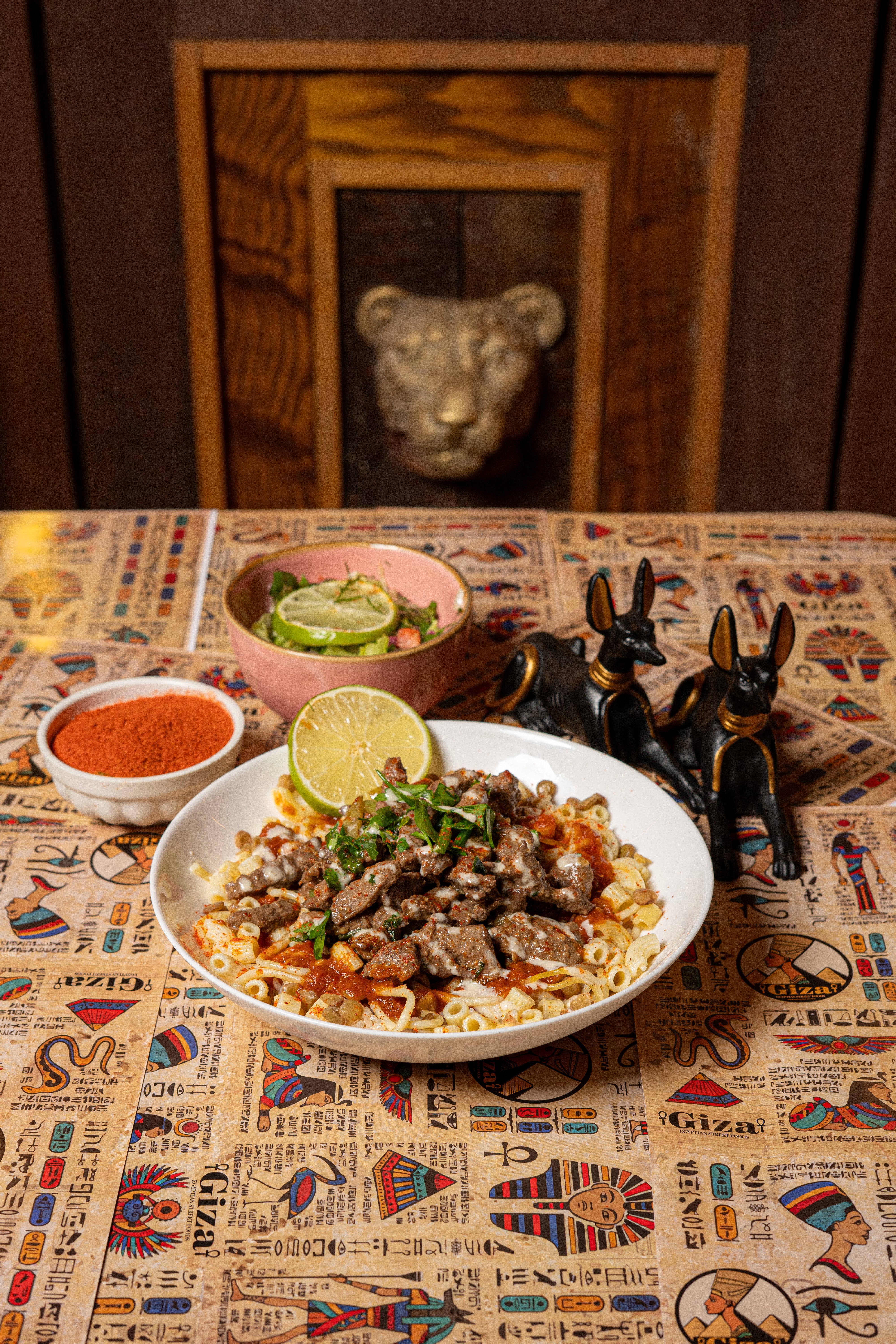 Beef liver Kushari Bowl