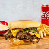 Pulled Beef Burger Meal