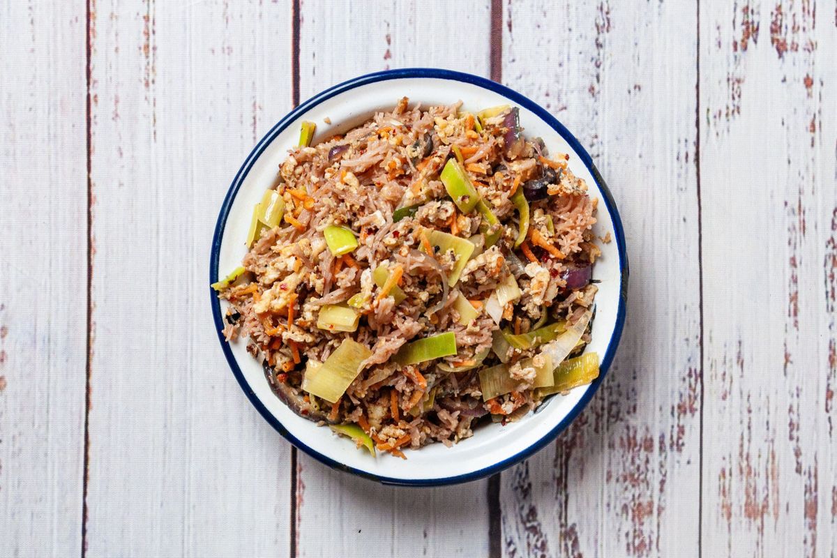 String Hopper Kotthu - Roast Chicken