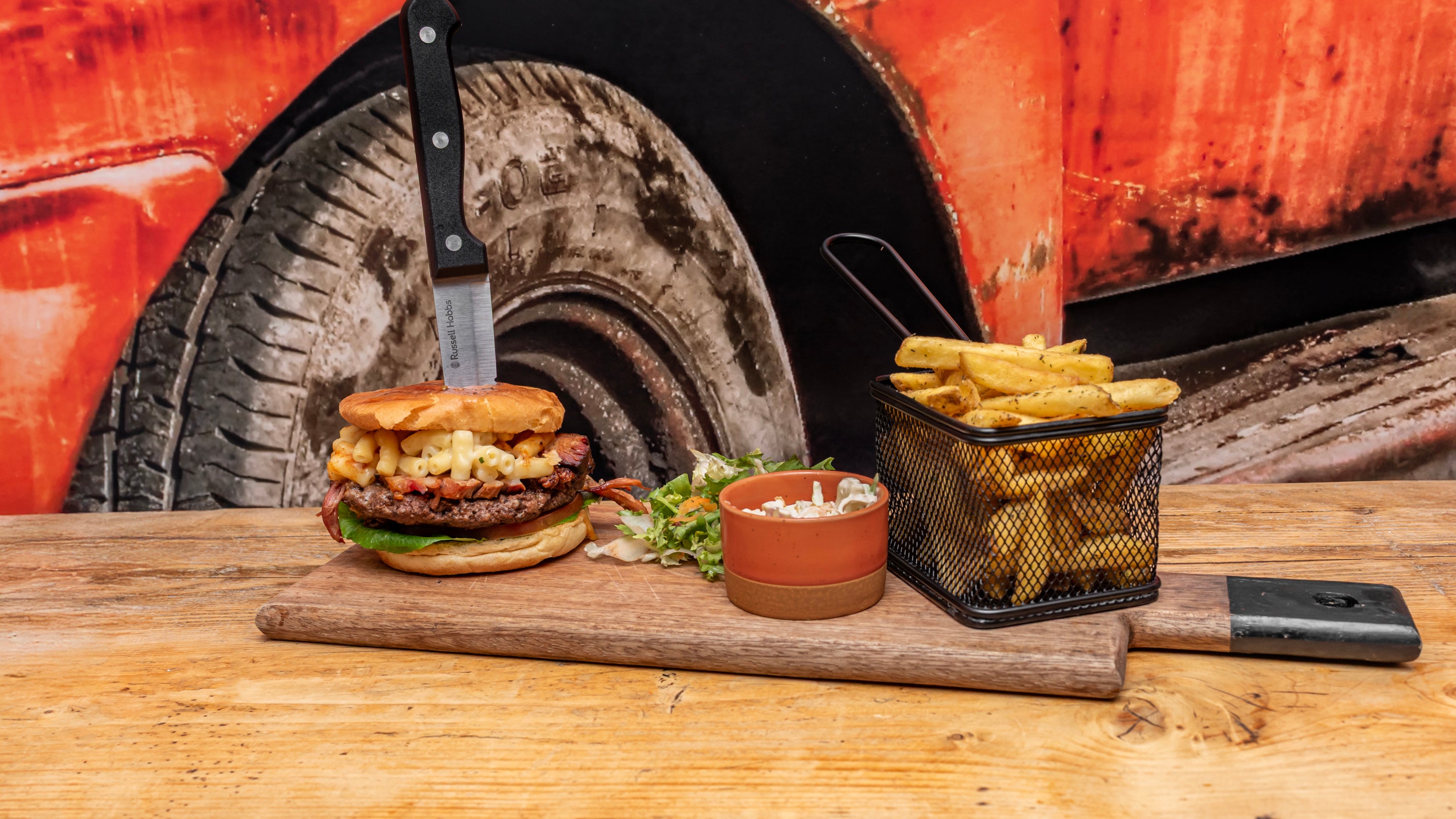 Single smashed burger