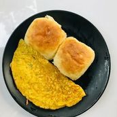 Egg Omlette Pav Double Eggs