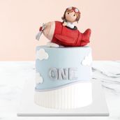 Pilot Baby Boy 1st Birthday Cake