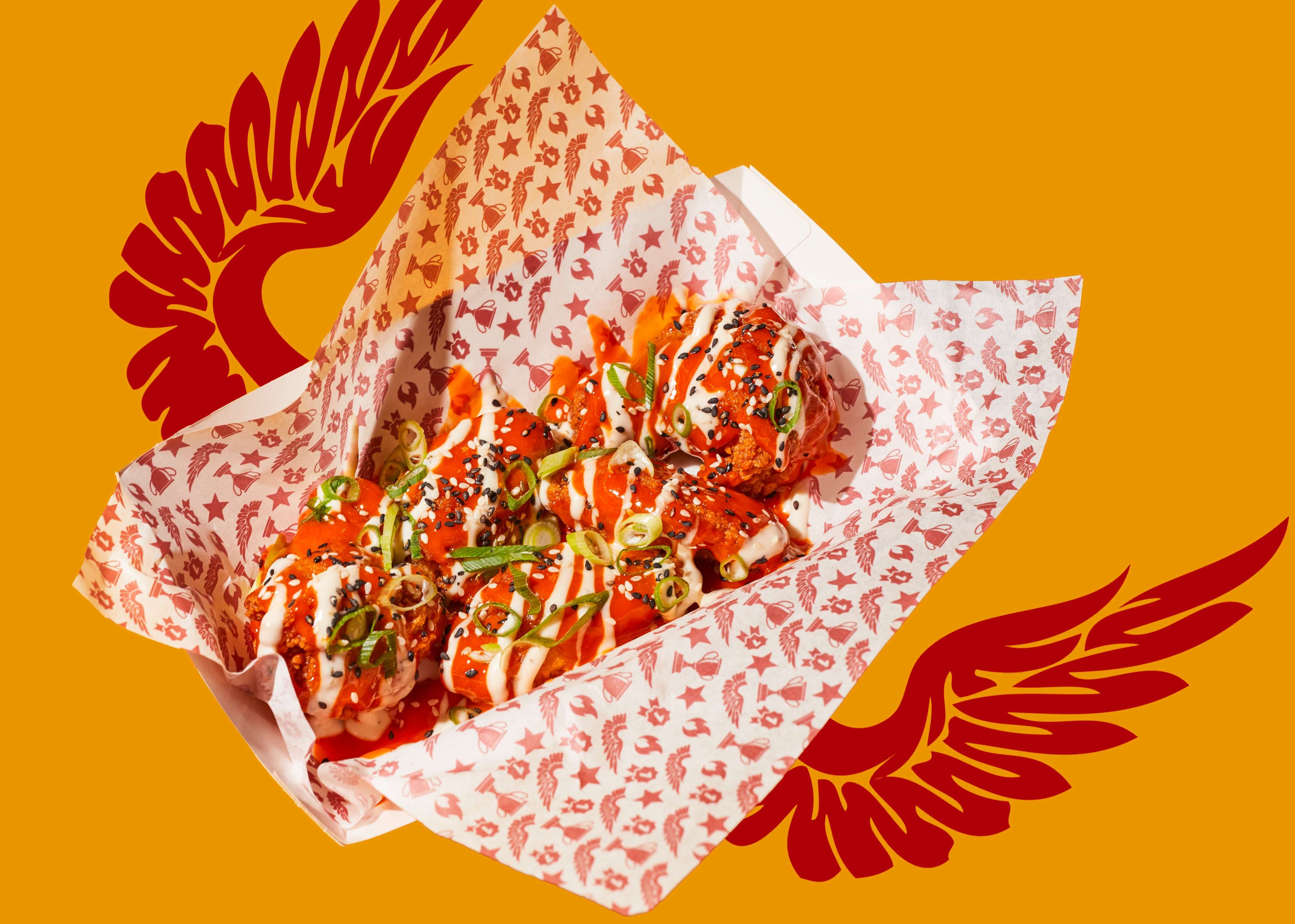 Hot Chick's Honey Buffalo & Ranch Wings