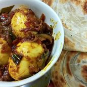 Egg Roast & Poratta