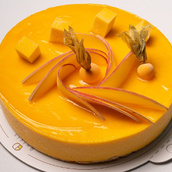 Mango Gelato Cake