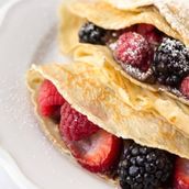 fruit crepe