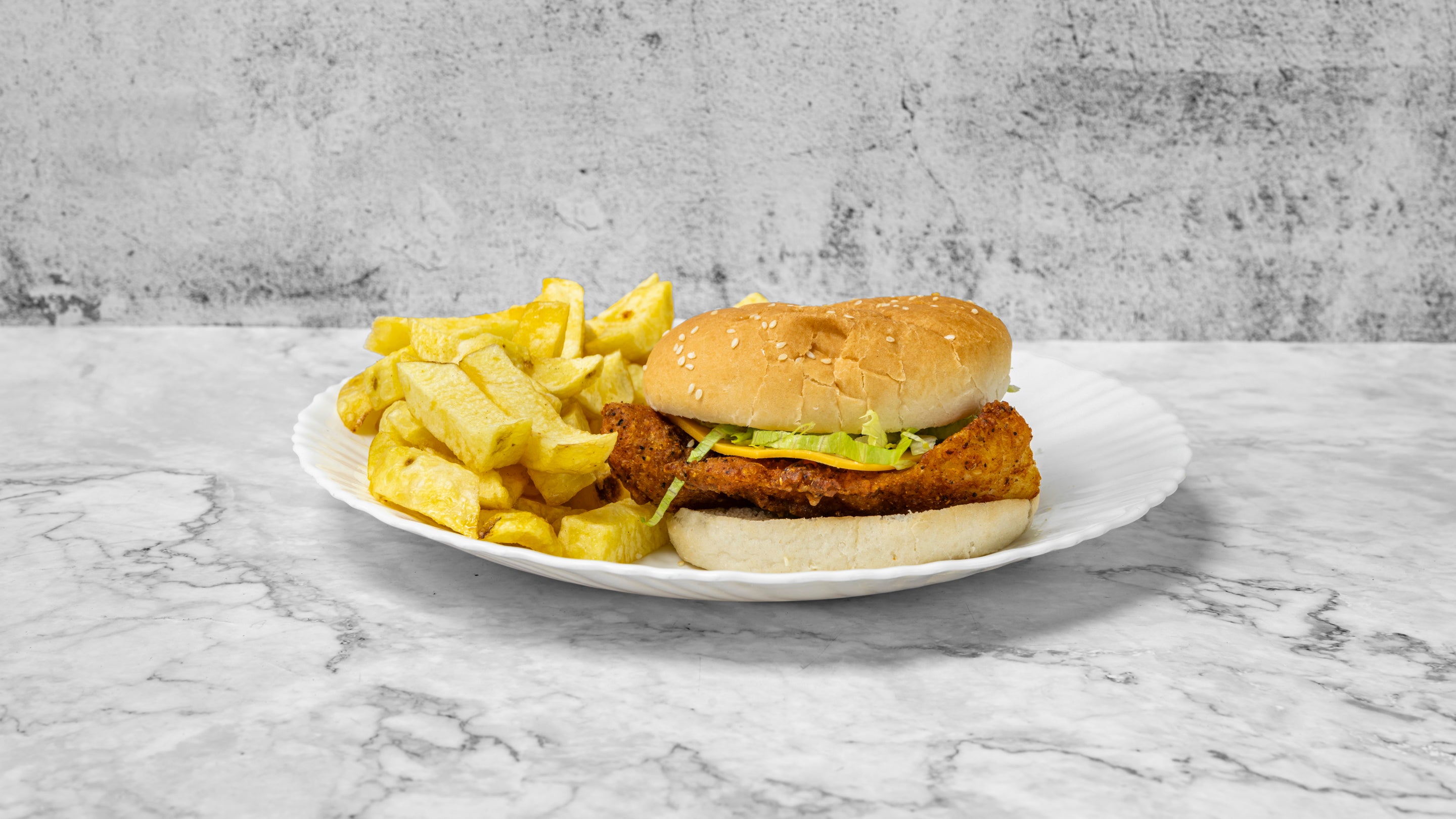 Masala Fish Burger Meal