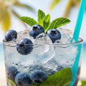 Iced Blueberry Mojito