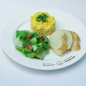 Scrambled Eggs with Toast