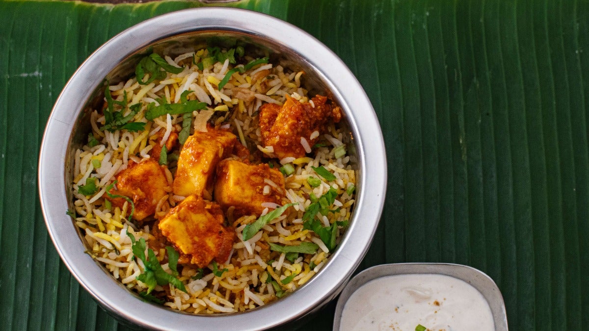 Hyderabadi Paneer Biryani