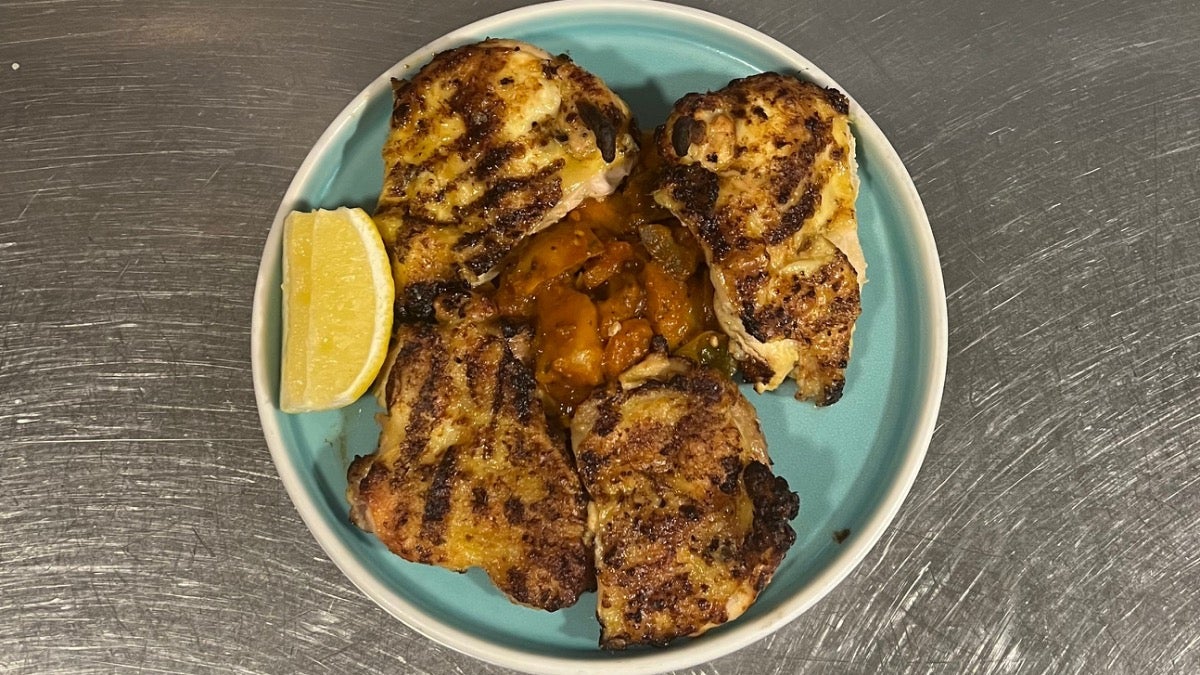Charcoal-grilled Baby Chicken