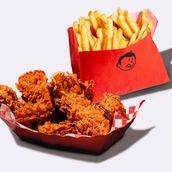 Chicken Bites (Spicy) + Fries