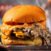 Classic Mushroom Beef Burger