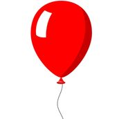 Red Helium Balloon 