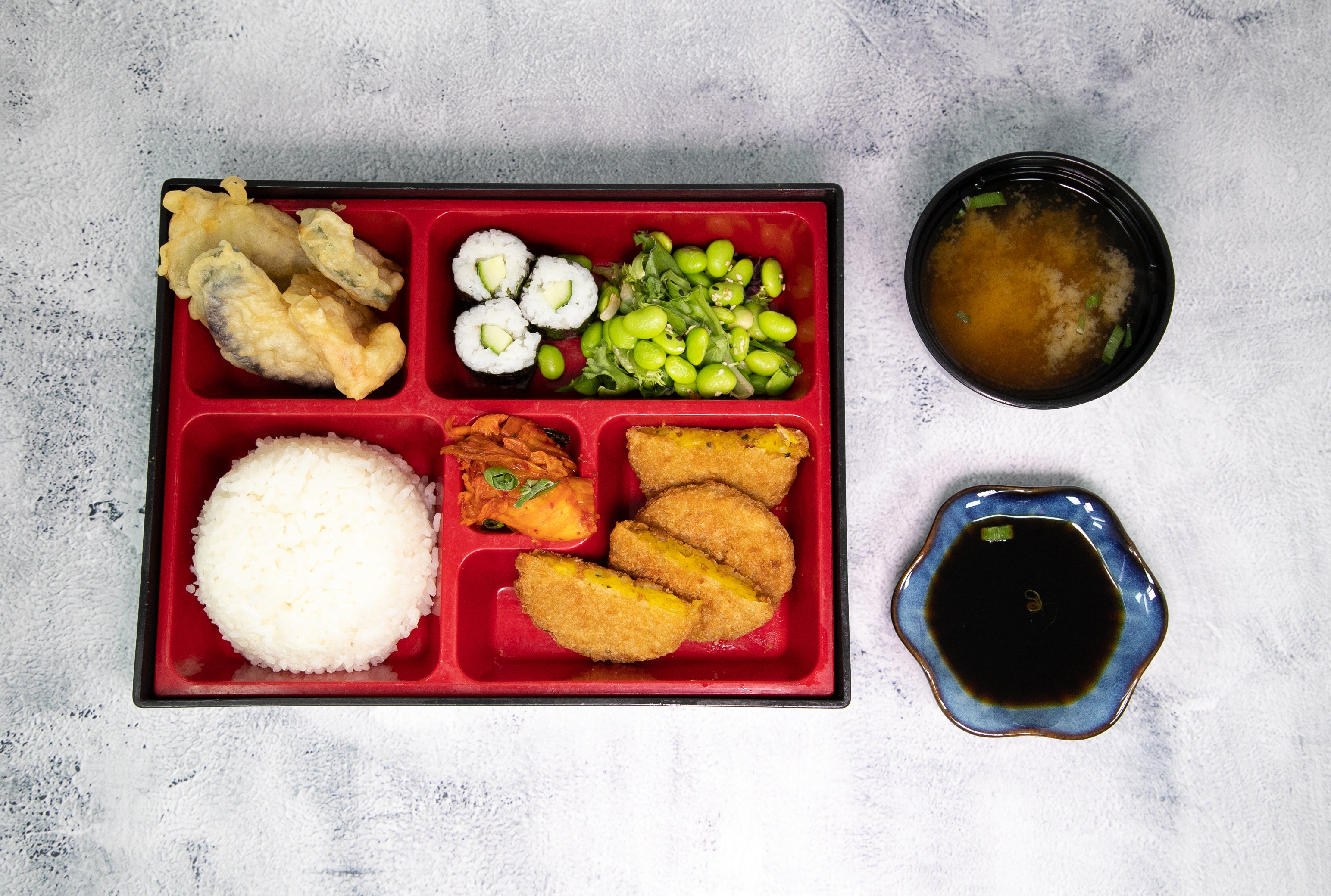 Pumpkin Katsu Bento 吉列南瓜便当 (VE)