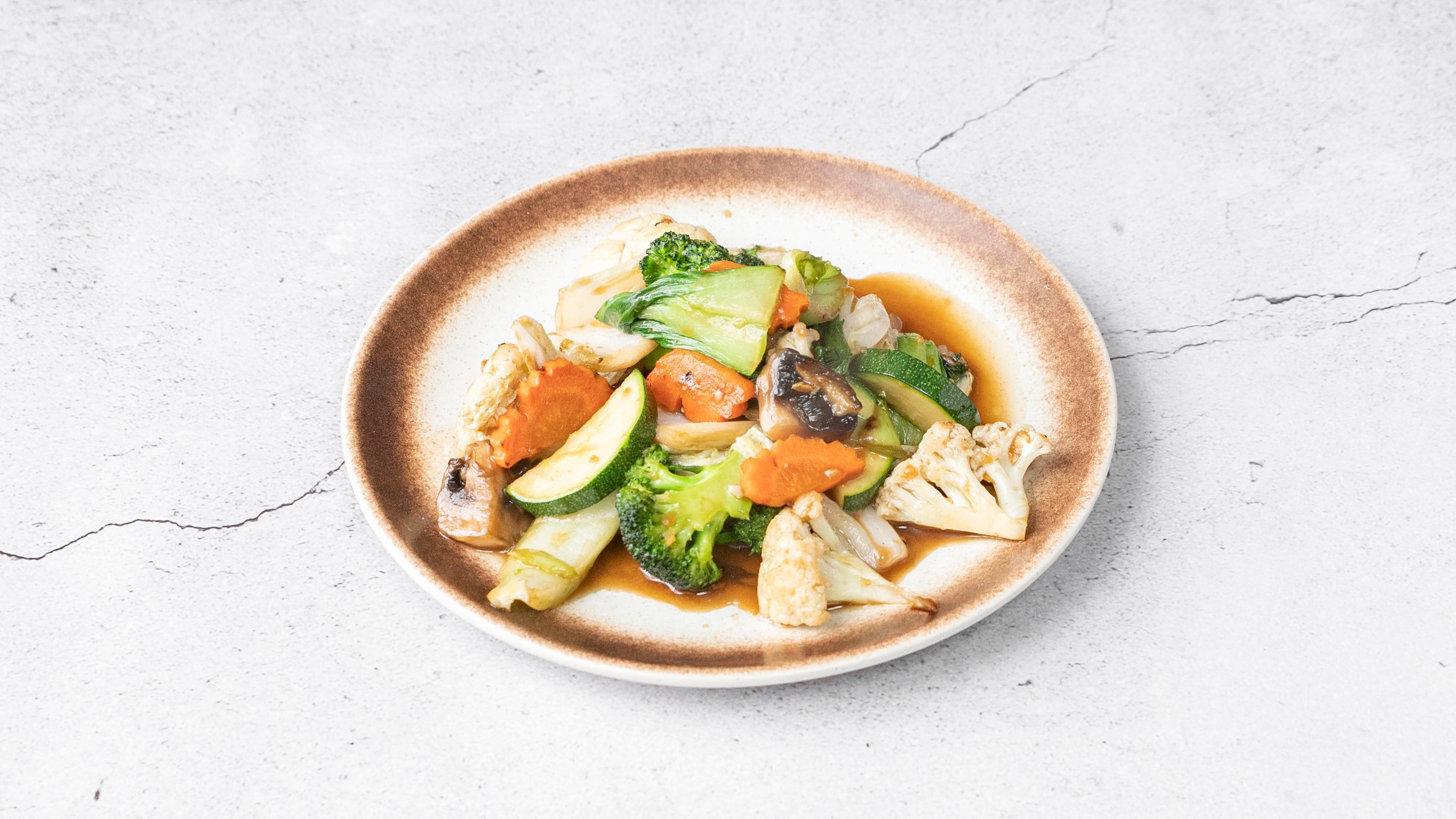 Mixed Vegetables with Garlic and Soya Sauce