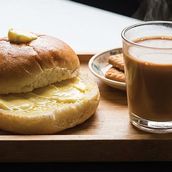 Bun Maska with Irani chai