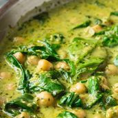 Chana with Green Curry