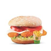 Nuggets Burger With Fries