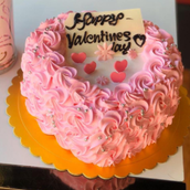 Pink Heart Shape Cake
