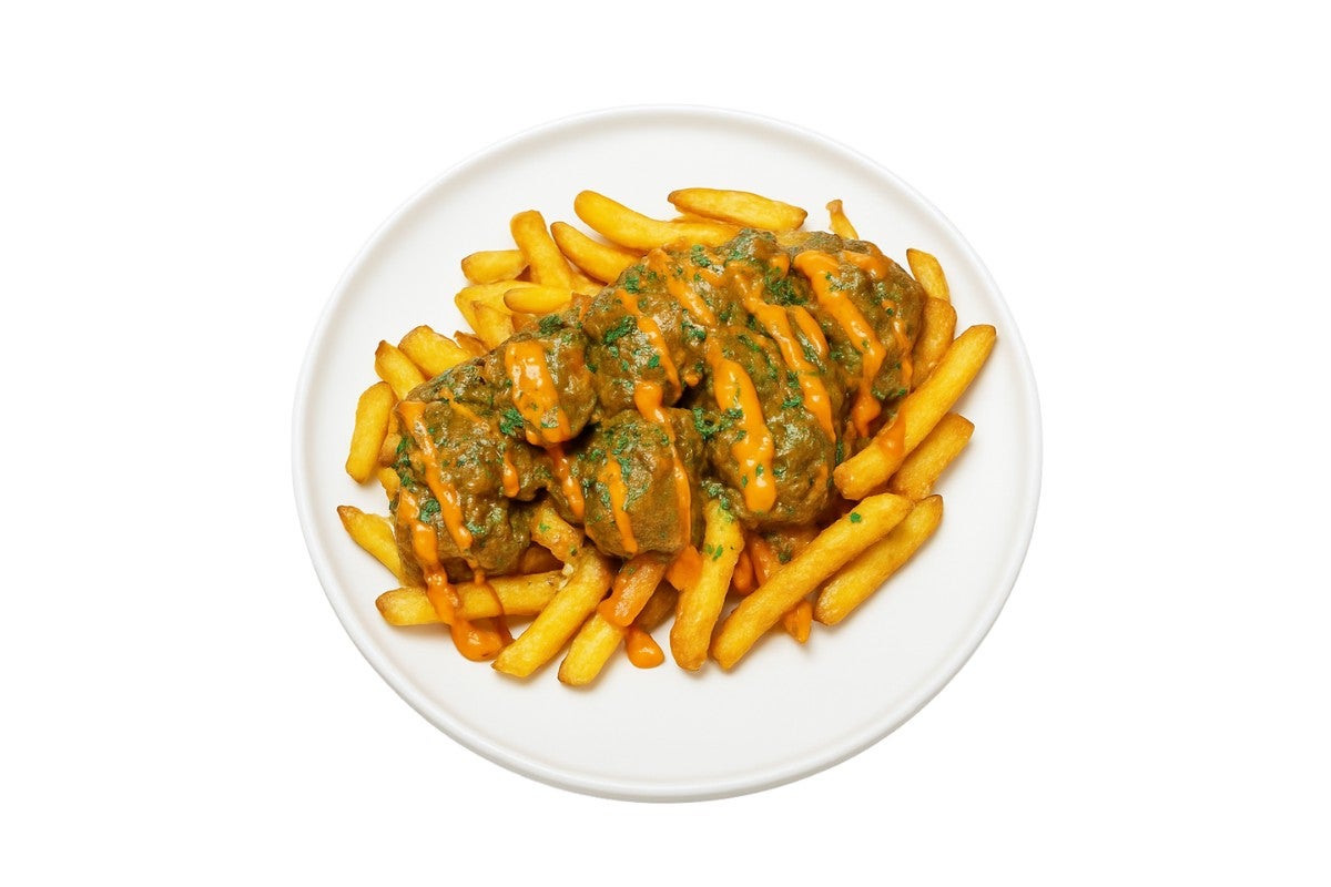 Curry Goat Loaded Fries