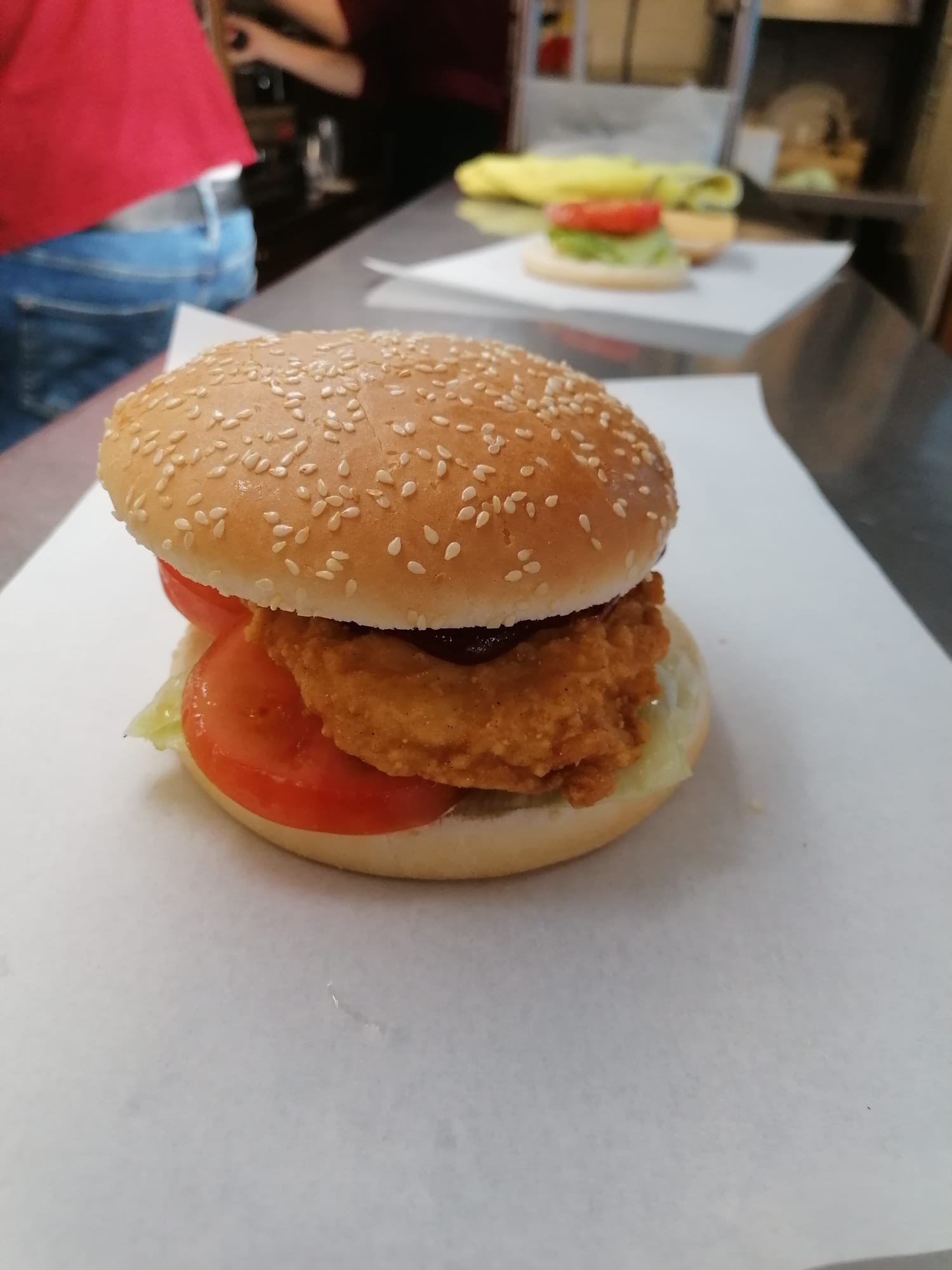 HALAL CHICKEN STEAK BURGER