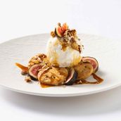 Orange Biscuit With Yogurt Ice-cream