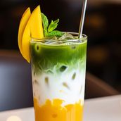 Iced Mango Matcha
