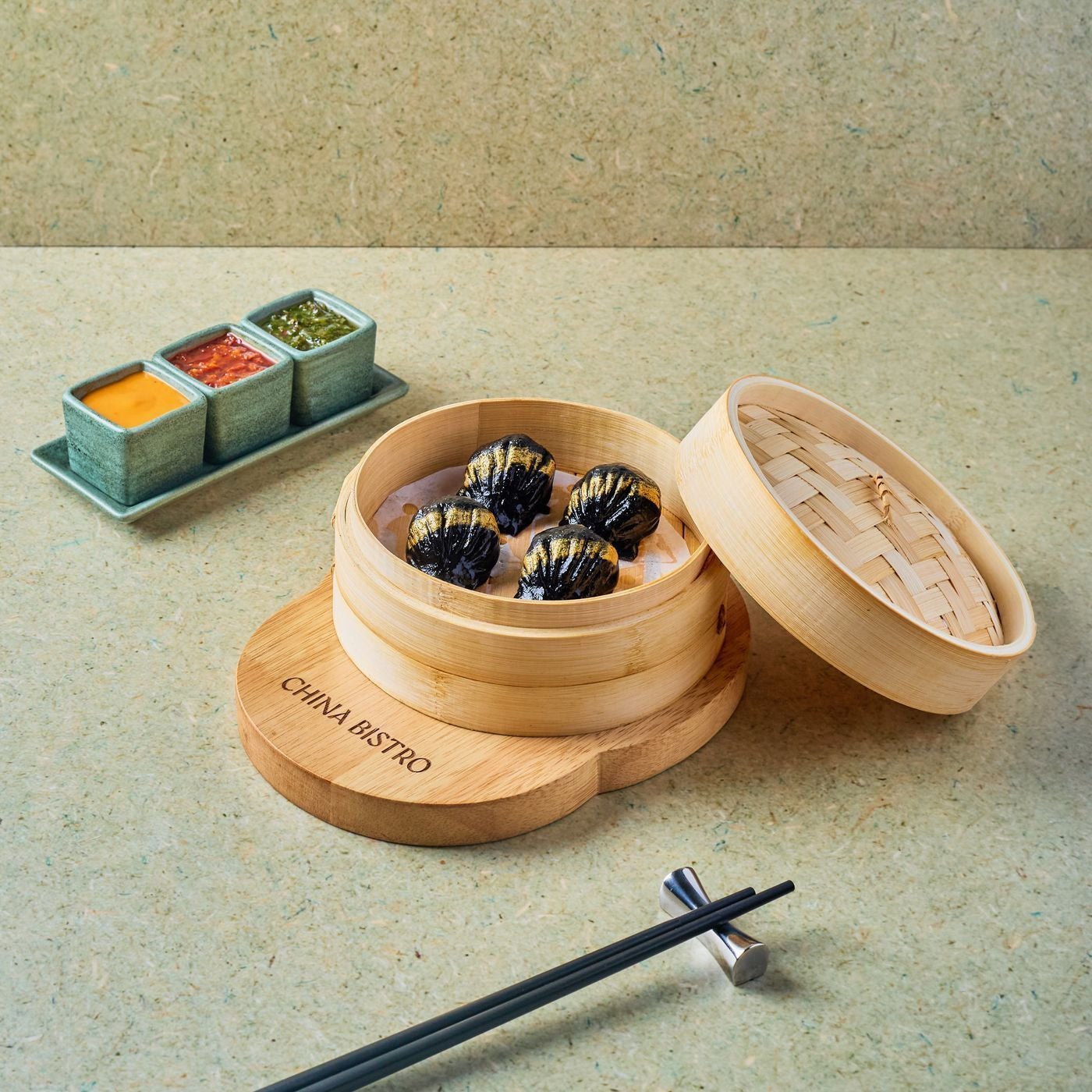 CHARCOL PRAWN DUMPLING