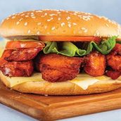 Chicken tikka burger