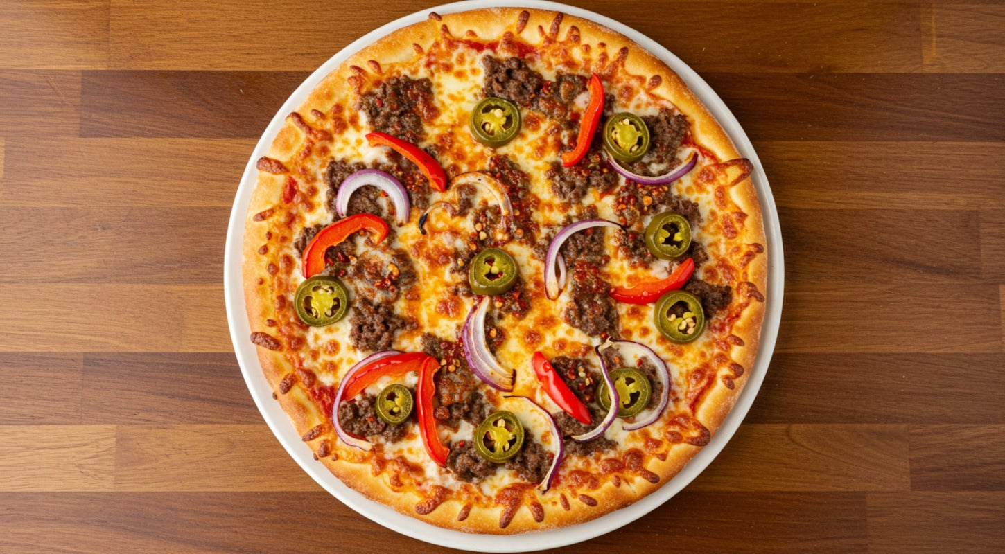 10.5" Medium Mexican Hot Special Pizza (Spicy)