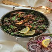 Dry Mutton with Bread