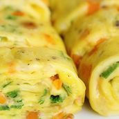 Mix Vegetables Omelette with Cheese