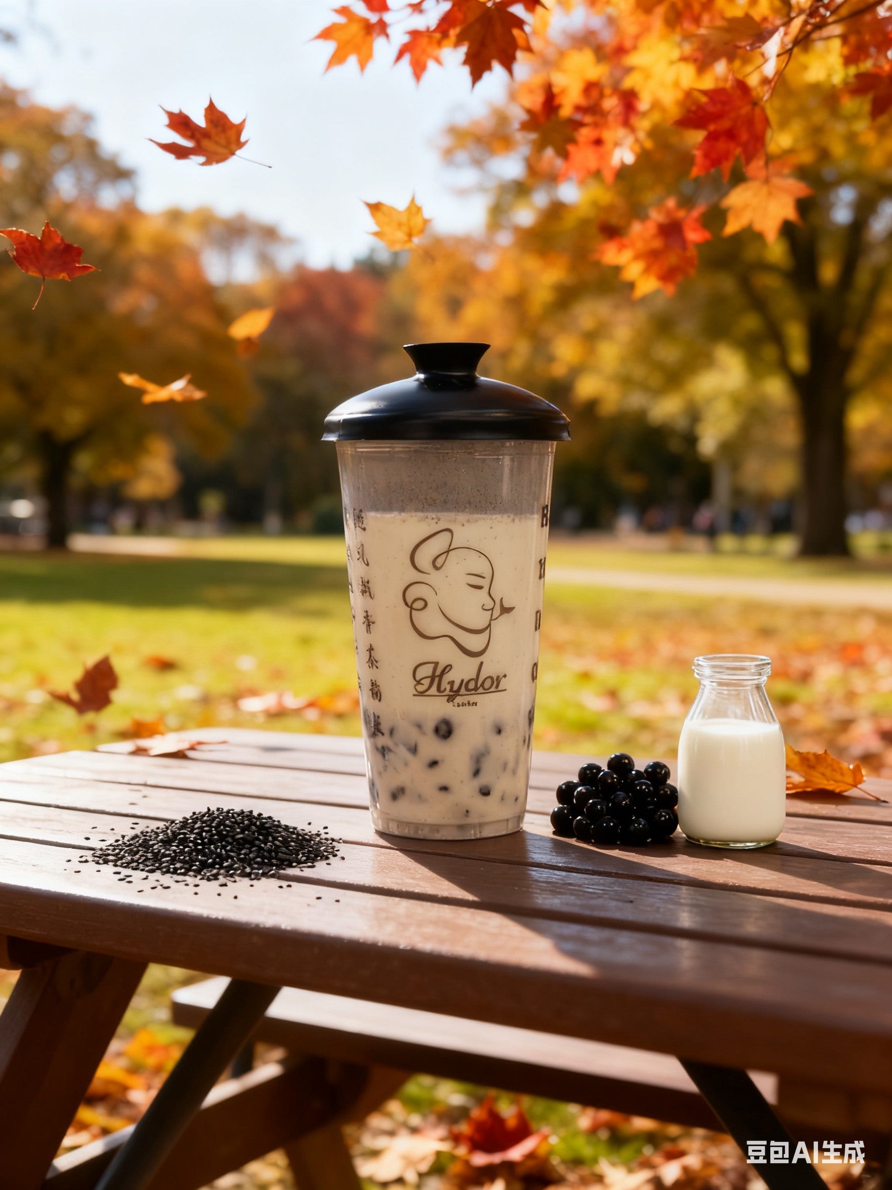 Black Sesame Boba黑芝麻波波