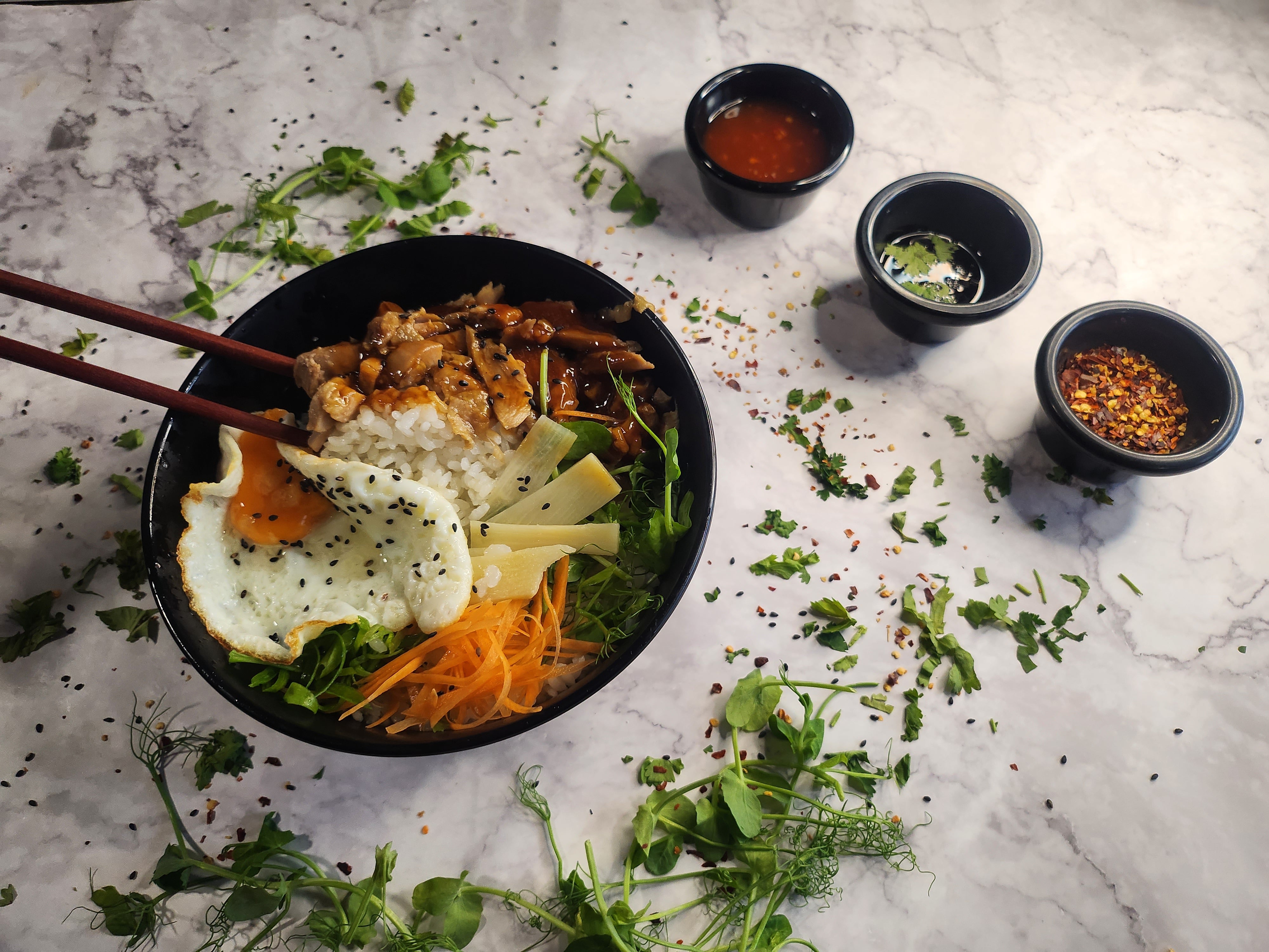 Pulled Duck Donburi