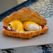 Croissant Eggs Benedict