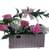 Baby Girl Flower Arrangement Bag Small