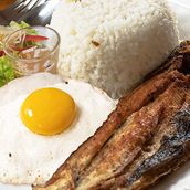 FRIED FISH, RICE & EGG