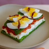 Chickpea Flatbread With Egg