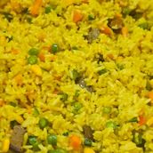 Fried Rice With Fried Beef 