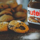 Nutella sea salt cookies