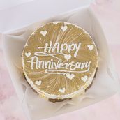 Gold Anniversary Cake