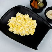 Eggs with kraft cheese B Plate