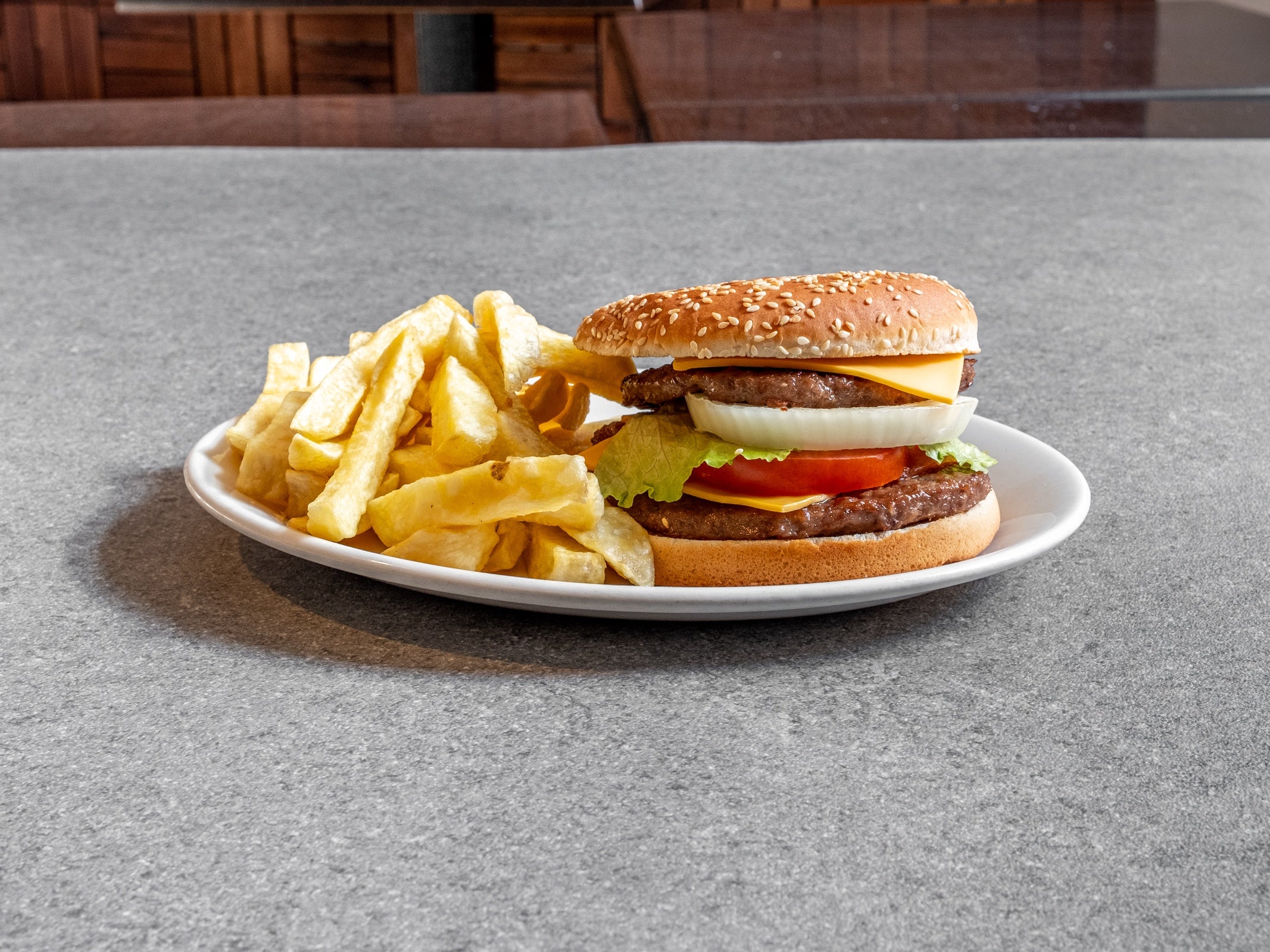 Double Cheese Burger Meal